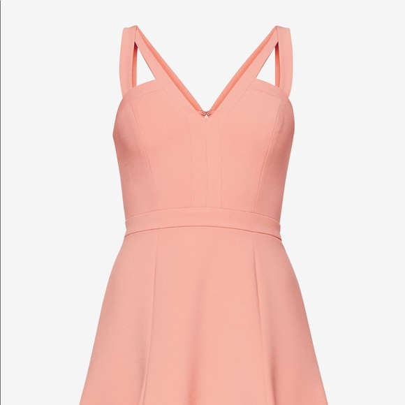 BCBGMAXAZRIA "Alexia" Cutout Dress in Light Coral - Picture 6 of 8